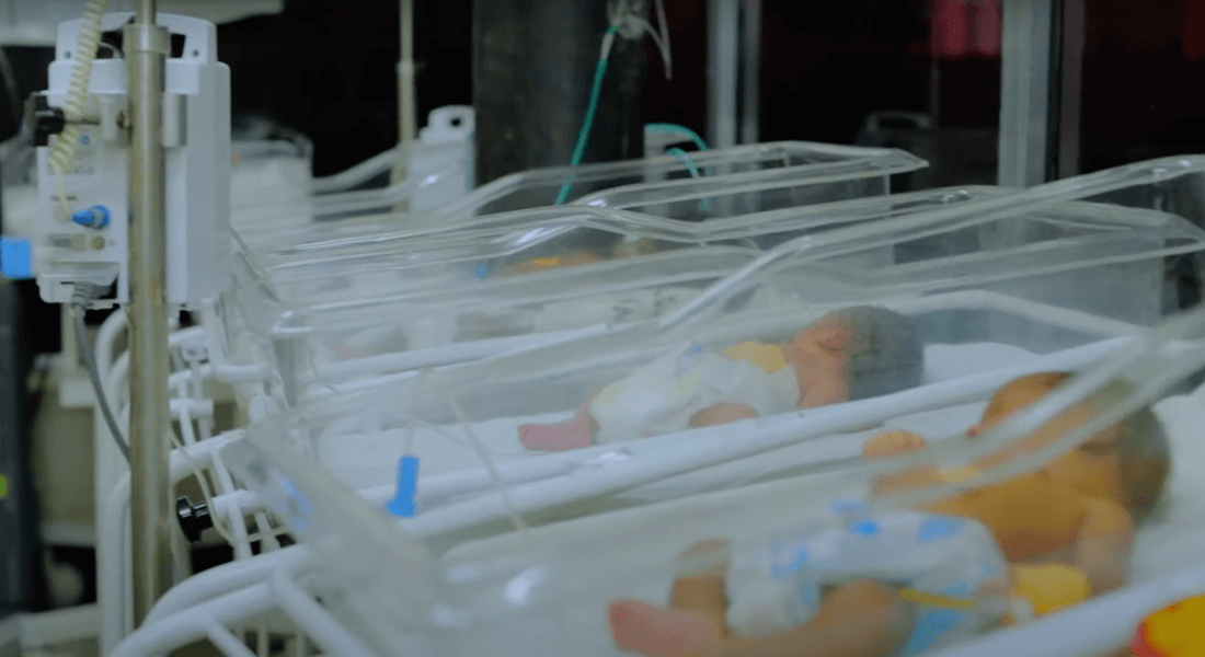 Babies in incubators in a rural hospital in Tanzania