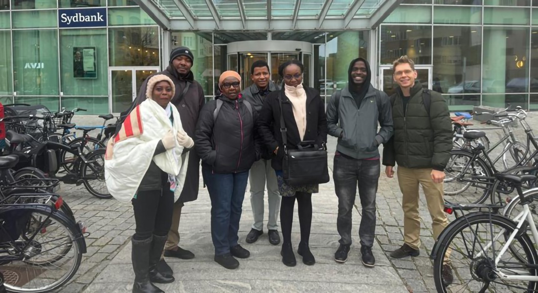 Y-ENGAGE team in front of save the children building